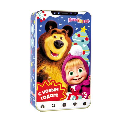Новогодний подарок «015.Смартфон» · Вес: 400 г., Упаковка: картон. · Размеры: ↔ 13.00 см ⤢ 4.00 см ↕ 21.50 см · (кликни на картинку, чтобы увеличить) Детский новогодний подарок «Смартфон», 400 г, каталог 2027 года