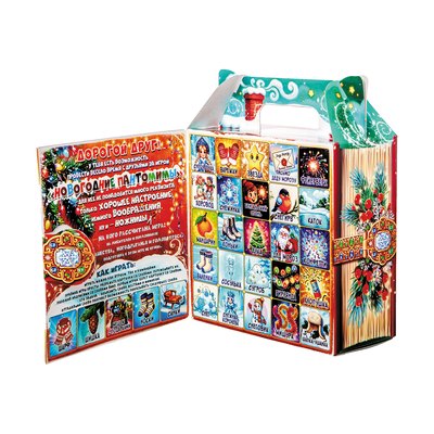 Новогодний подарок «037.Игра» · Вес: 700 г., Упаковка: картон. · Размеры: ↔ 17.00 см ⤢ 8.00 см ↕ 22.00 см · (кликни на картинку, чтобы увеличить) Детский новогодний подарок «Игра», 700 г, каталог 2027 года - фото 4