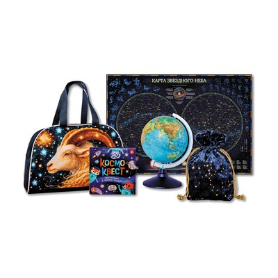 Новогодний подарок «38e.Космос» · Вес: 700 г., Упаковка: прочее. · Размеры: ↔ 36.00 см ⤢ 14.00 см ↕ 23.00 см · (кликни на картинку, чтобы увеличить) Детский новогодний подарок «Космос», 700 г, каталог 2027 года